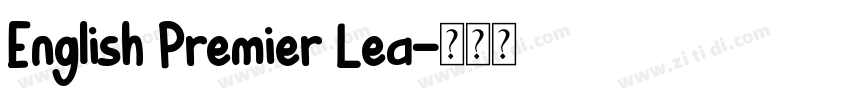 English Premier Lea字体转换
